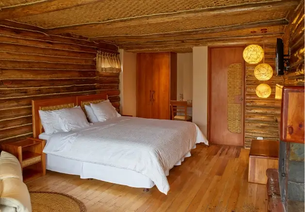 Cabaña matrimonial vista a jardines